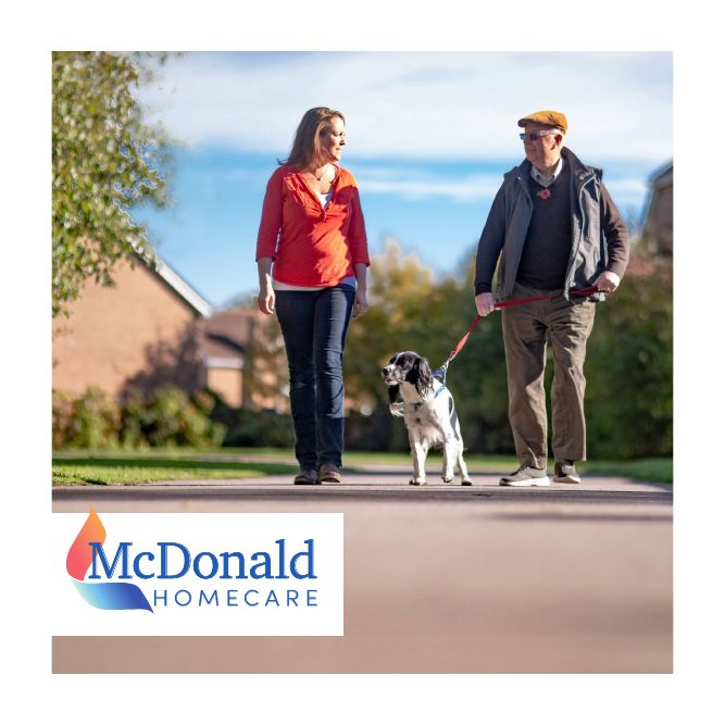 Front cover of the McDonald Homecare brochure