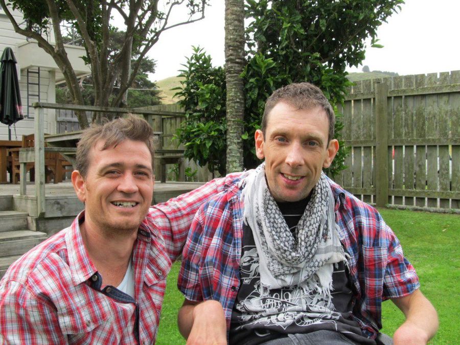 Leigh during his time working in community care in New Zealand